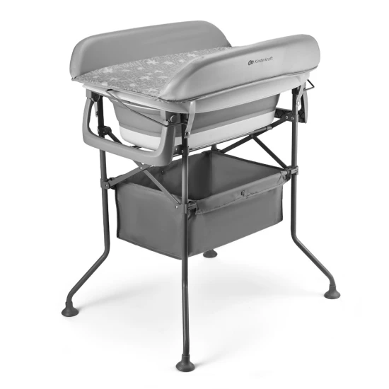 Wickeltisch mit Wanne Bubbly Grey Kinderkraft KABUBB00GRY0000