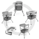Wickeltisch mit Wanne Bubbly Grey Kinderkraft KABUBB00GRY0000