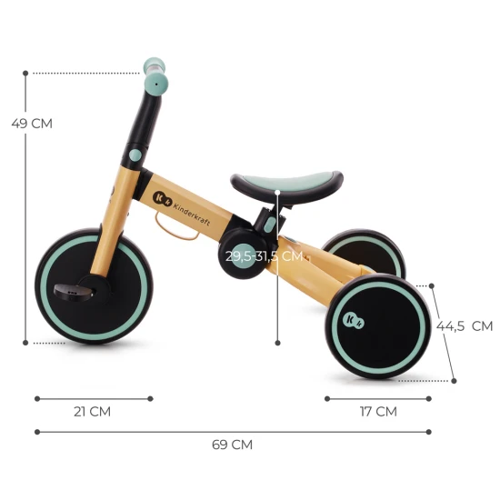 Dreirad 4Trike Sunflower Blue Dreirad 4Trike Sunflower Blue Kinderkraft KR4TRI22BLU0000