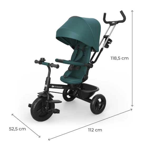 Dreirad Aston 2 Plus Green, 9m+ Dreirad Aston 2 Plus Green, 9m+ Kinderkraft KRASTO02GREPL00