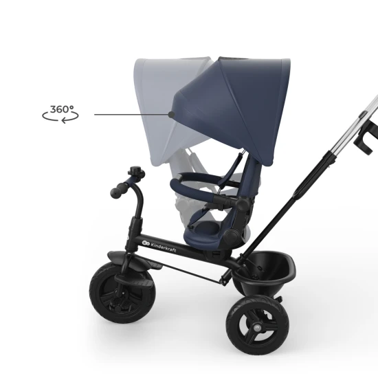 Dreirad Aston 2 Plus Navy, 9m+ Dreirad Aston 2 Plus Navy, 9m+ Kinderkraft KRASTO02NAVPL00