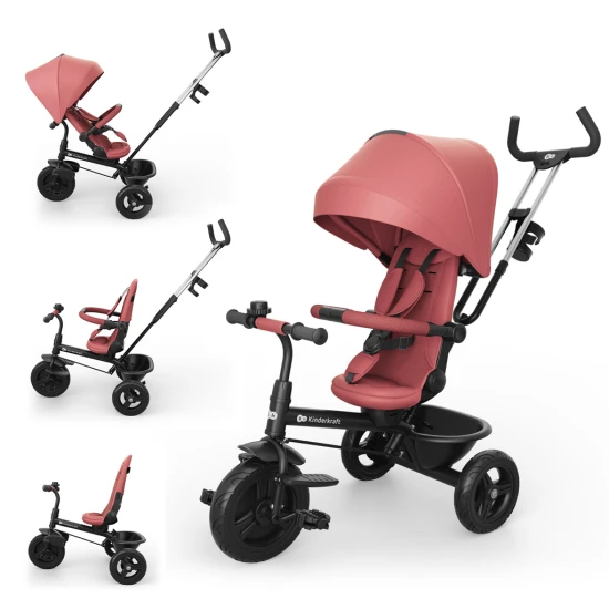 Dreirad Aston 2 Plus Pink, 9m+ Kinderkraft KRASTO02PNKPL00