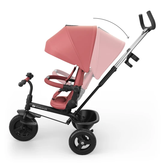 Dreirad Aston 2 Plus Pink, 9m+ Kinderkraft KRASTO02PNKPL00