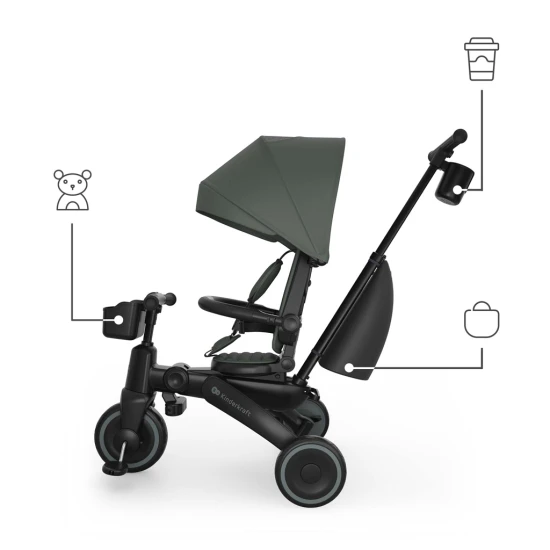 Dreirad Jazz 3 Green, 9m+ Kinderkraft KRJAZZ03GRE0000
