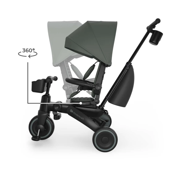 Dreirad Jazz 3 Green, 9m+ Kinderkraft KRJAZZ03GRE0000