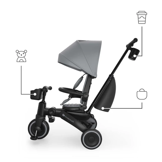 Dreirad Jazz 3 Grey, 9m+ Kinderkraft KRJAZZ03GRY0000