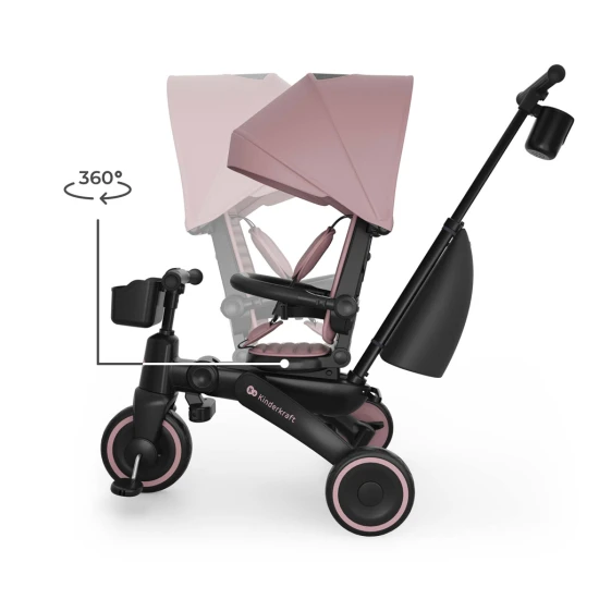 Dreirad Jazz 3 Pink, 9m+ Dreirad Jazz 3 Pink, 9m+ Kinderkraft KRJAZZ03PNK0000