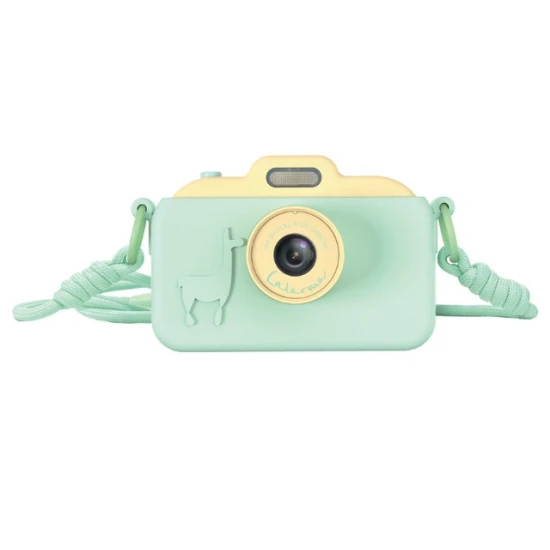 Verspielte Kinderkamera in Yellow/Mint – Spaß, Kreativität und unvergessliche Momente.