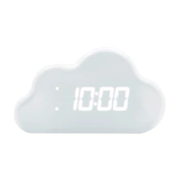 Digitaler Wecker Cloud White