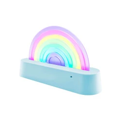 Tanzende Lampe Regenbogen blau