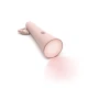 Moderne, ökologische und praktische dimmbare Taschenlampe in Pink.