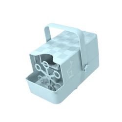 Blaue Seifenblasenmaschine