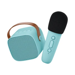 Bluetooth-Karaoke-Set mit Mikrofon und Lautsprecher, Blau