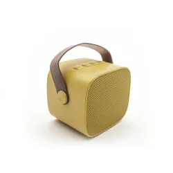 Bluetooth-Karaoke-Set mit Mikrofon und Lautsprecher Gelb