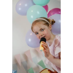 Bluetooth-Karaoke-Set mit Mikrofon und Lautsprecher Gelb