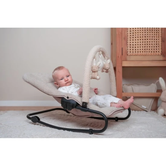 Verstellbarer Schaukelstuhl Little Dutch Beige für ein zufriedenes Baby
