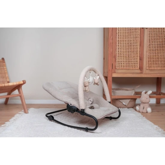 Verstellbarer Schaukelstuhl Little Dutch Beige für ein zufriedenes Baby