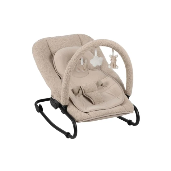 Verstellbarer Schaukelstuhl Little Dutch Beige für ein zufriedenes Baby