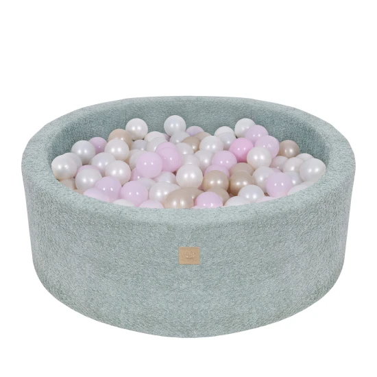 Rundes Bällebad 90 cm Boucle – MeowBaby BBFM000