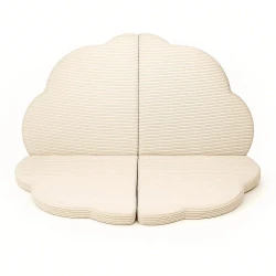 Wolken-Spielmatte aus Schaumstoff für Kinder 160×160 cm Aesthetic