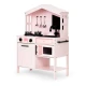 Holzspielküche für Kinder mit Backofen, Kochplatten und Mikrowelle Holzspielküche für Kinder mit Backofen, Kochplatten und Mikrowelle – MeowBaby MWOKN049