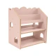 Montessori-Bücherregal in Hausform aus MDF – MeowBaby MWORK048