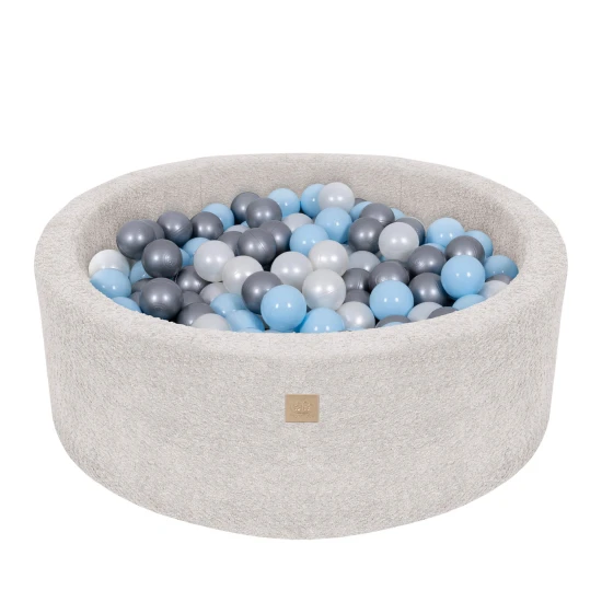 Rundes Bällebad 90 cm Boucle – MeowBaby BBFM000