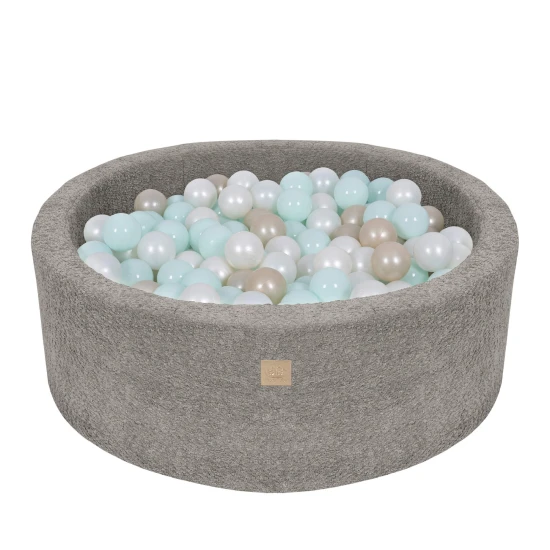 Rundes Bällebad 90 cm Boucle – MeowBaby BBFM000
