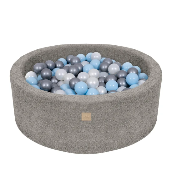 Rundes Bällebad 90 cm Boucle – MeowBaby BBFM000
