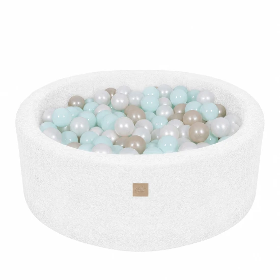 Rundes Bällebad 90 cm Boucle – MeowBaby BBFM000