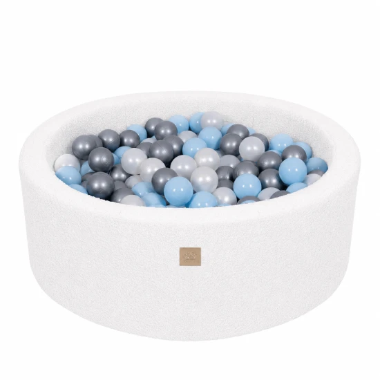 Rundes Bällebad 90 cm Boucle – MeowBaby BBFM000