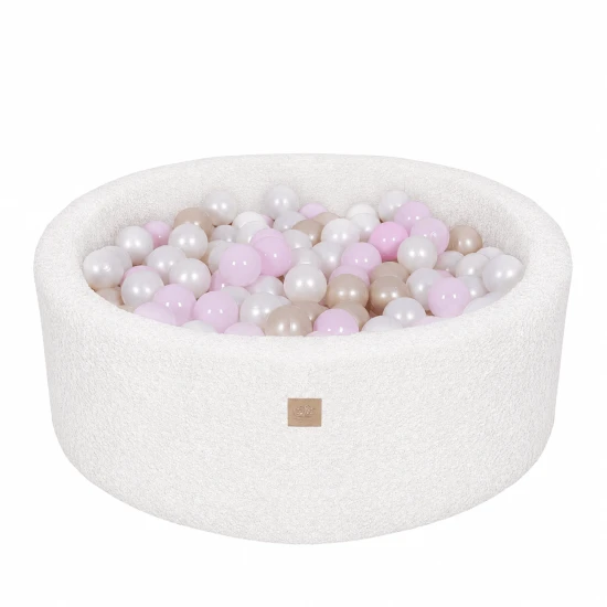 Rundes Bällebad 90 cm Boucle – MeowBaby BBFM000