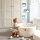 Rundes Bällebad 90 cm Boucle – MeowBaby BBFM000