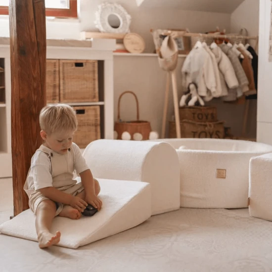 Rundes Bällebad 90 cm Boucle – MeowBaby BBFM000
