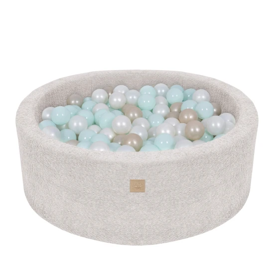Rundes Bällebad 90 cm Boucle – MeowBaby BBFM000