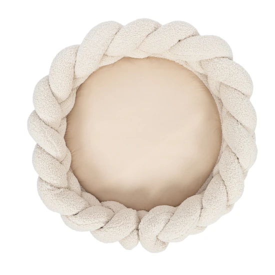 Rundes Babynest mit Schutzzopf und Spielmatte Bearly Rundes Babynest mit Schutzzopf und Spielmatte Bearly – MeowBaby MBEMW1491