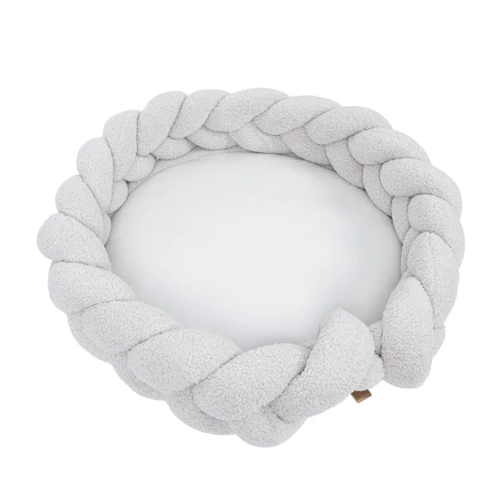 Rundes Babynest mit Schutzzopf und Spielmatte Bearly Rundes Babynest mit Schutzzopf und Spielmatte Bearly – MeowBaby MBEMW1491