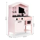 Holzspielküche für Kinder mit Backofen, Kochplatten und Mikrowelle Holzspielküche für Kinder mit Backofen, Kochplatten und Mikrowelle – MeowBaby MWOKN049