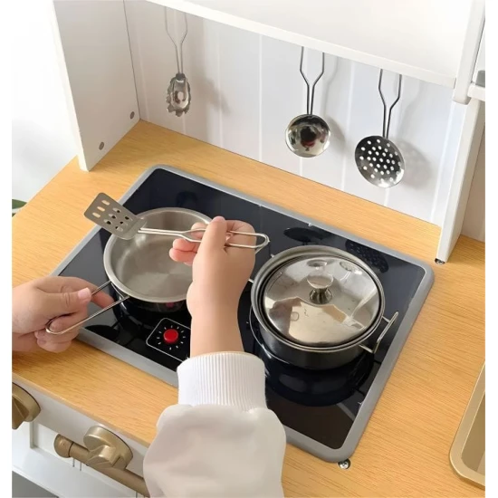 Große Holzspielküche für Kinder mit Licht und Sound Große Holzspielküche für Kinder mit Licht und Sound – MeowBaby MWOKN0116DL