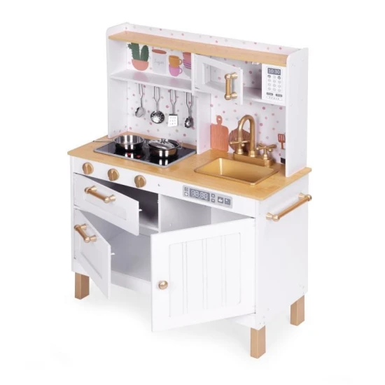 Große Holzspielküche für Kinder mit Licht und Sound Große Holzspielküche für Kinder mit Licht und Sound – MeowBaby MWOKN0116DL
