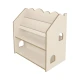 Montessori-Bücherregal in Hausform aus MDF – MeowBaby MWORK048