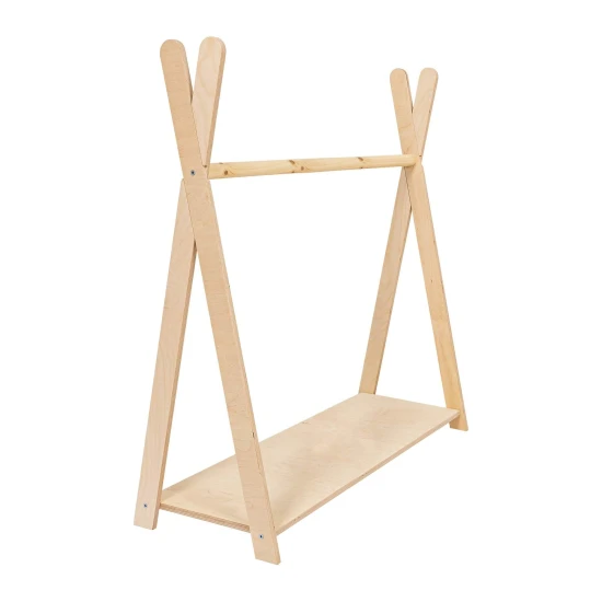 Kinder-Garderobe aus Holz Tipi Hanger klein – MeowBaby WTHSW01