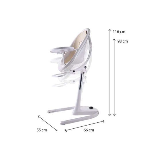 Hochstuhl Moon White / Camel