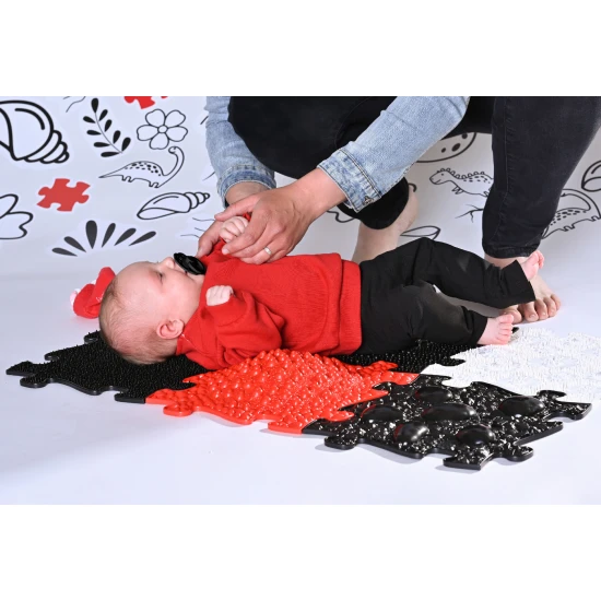 Set orthopädischer Matten Baby Schwarz-Weiß MUFFIK MFK-023-3