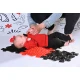 Set orthopädischer Matten Baby Schwarz-Weiß MUFFIK MFK-023-3