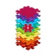 Set orthopädischer Matten Regenbogen MUFFIK MFK-079