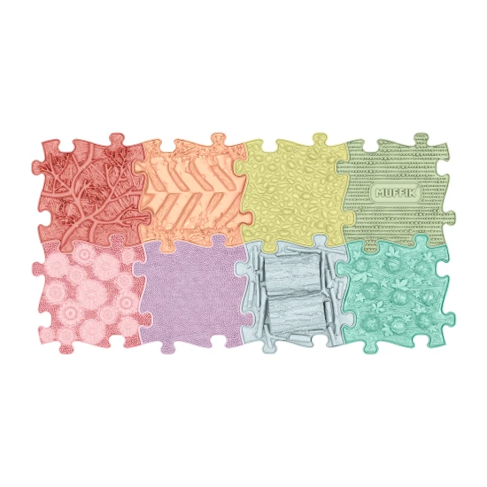 Set orthopädischer Matten Regenbogen Pastell Set orthopädischer Matten Regenbogen Pastell MUFFIK MFK-106