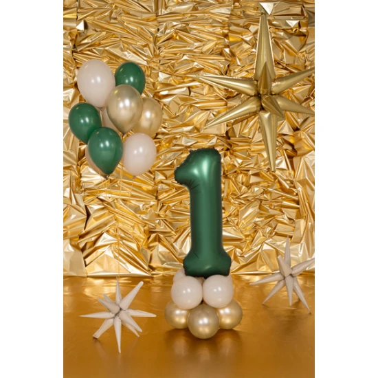 Edler Ballon zum 1. Geburtstag – Flaschengrün in der Hauptrolle