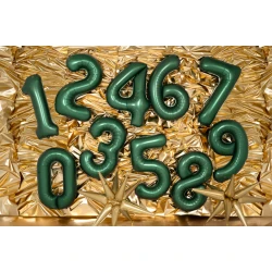 Ballon Nummer 1 Dunkelgrün 86 cm