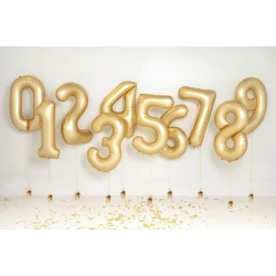 Ballon Zahl 6 Golden 86 cm